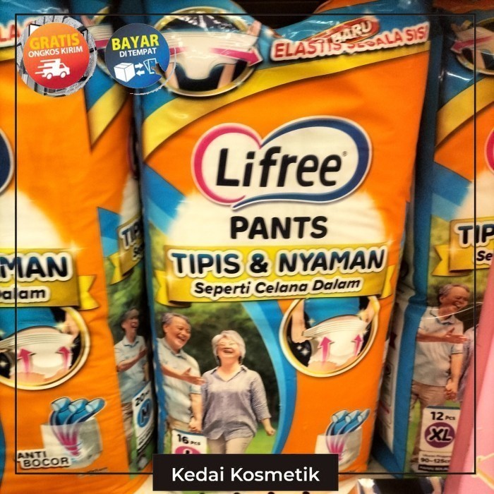 (ACEH) LIfefree Popok CELANA DEWASA - M10 L8 XL6