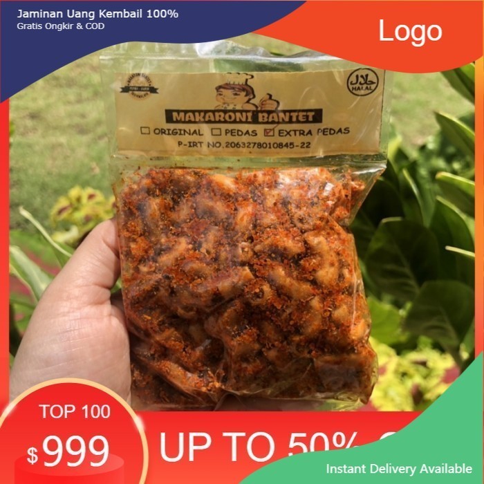 

CAMILAN SNACK PEDAS MAKARONI BANTET MAKRONI BANTAT PIPA CAP KOKI ASLI