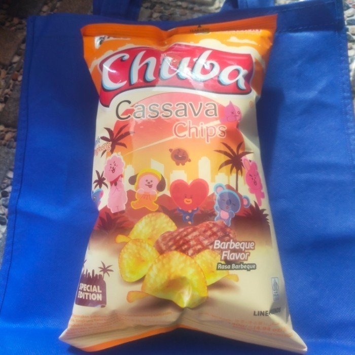 

chuba cassava chips BBQ barbeque keripik singkong Snack 140gr