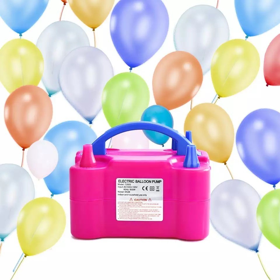 HH Pompa Balon Elektrik Listrik 2 Lubang Electric Balloon Pump Pompa Angin 2 IN 1 Vacum And Blow Ban