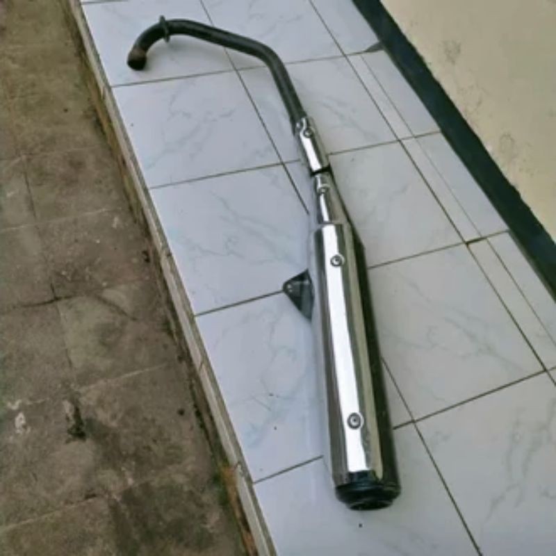 knalpot standar Megapro Primus original copotan