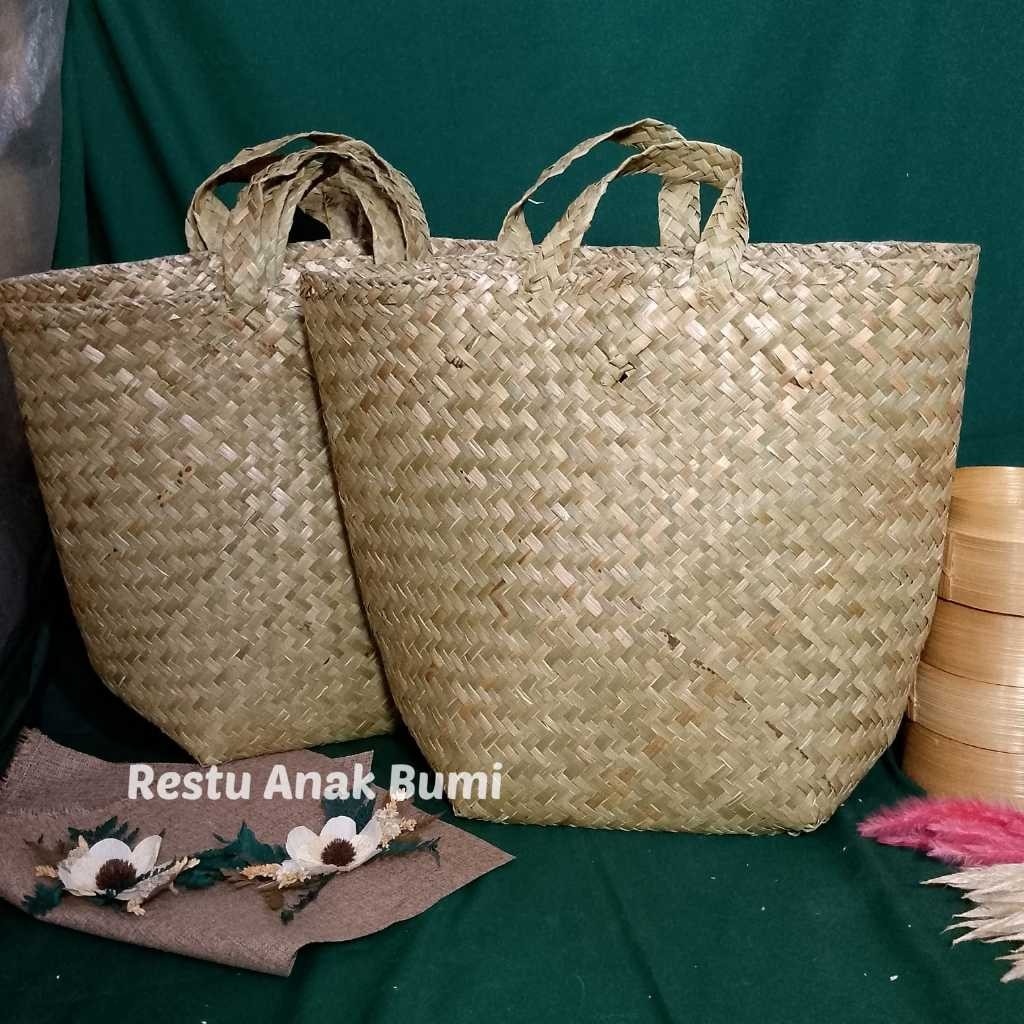 

Tas Purun anyaman | tas snack | tas hampers | tas oleh oleh | tas wadah buah | tas belanja | tas parcel