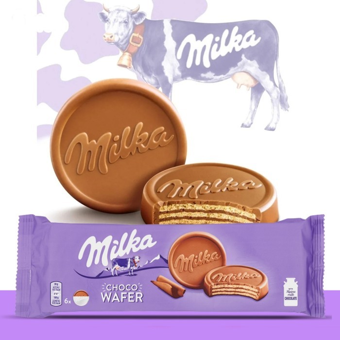 Coklat MILKA Choco Wafer 180gram asal Eropa