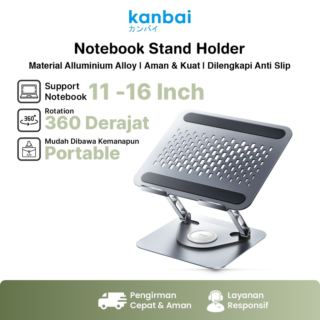 REMAX Stand Laptop 360 Rotation  RM-C09 Rotating Folding Notebook Stand 360 Rotation