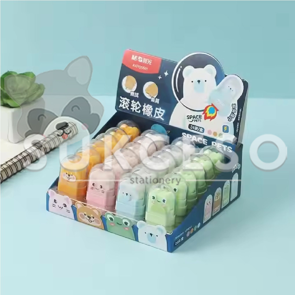 

M&G Roller Eraser Space Pets AXPQ5571 Penghapus 2in1 Lucu Murah