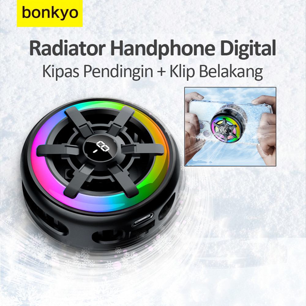 Bonkyo  DY28  Cooler HP Pendingin HP Tablet Cooling Fan Pendingin Kipas Magnetik Pendingin Hp Gaming