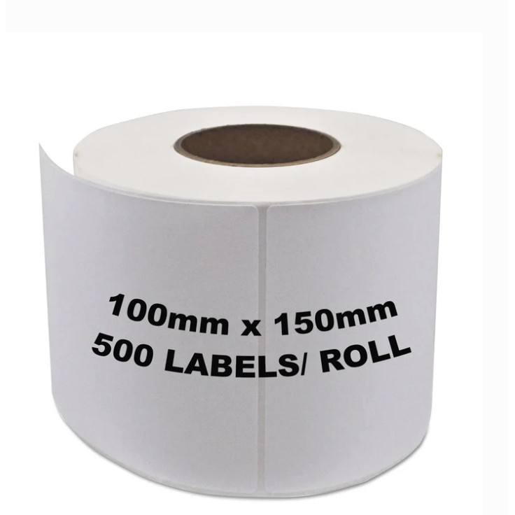 

100 X 150 MM Kertas Thermal Sticker Label Printer ( ISI 500 PCS / roll )