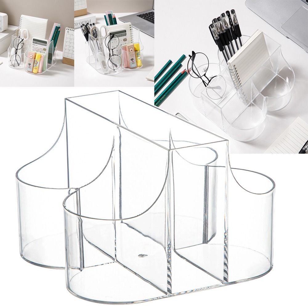 

Durable Multi-function Pen Container Acrylic Transparent Cosmetics Organizer Box Home Decoration Gift Stationery