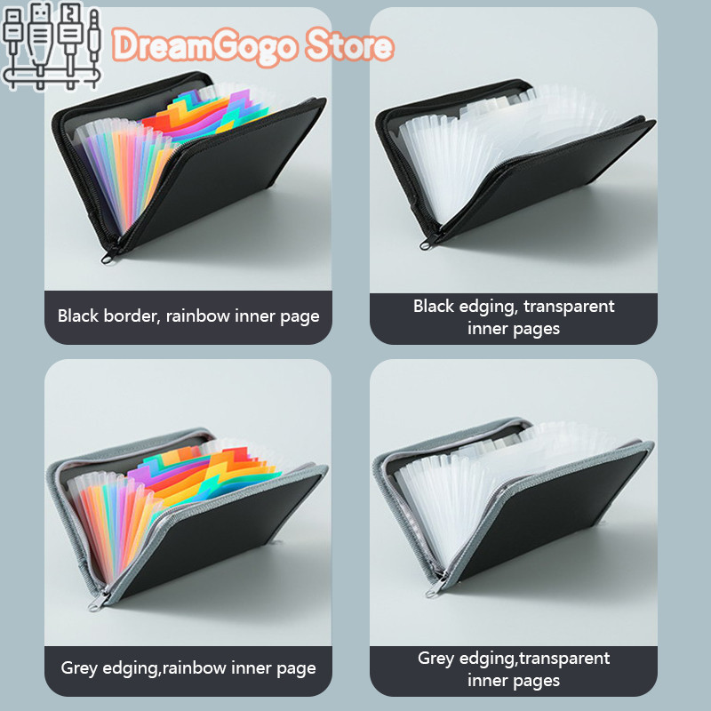 

Fashion Portable Expanding File Folder Bag Wallet Documents Pouch Bill Sorting Storage Bag Credit Card Holder Mini Card Case