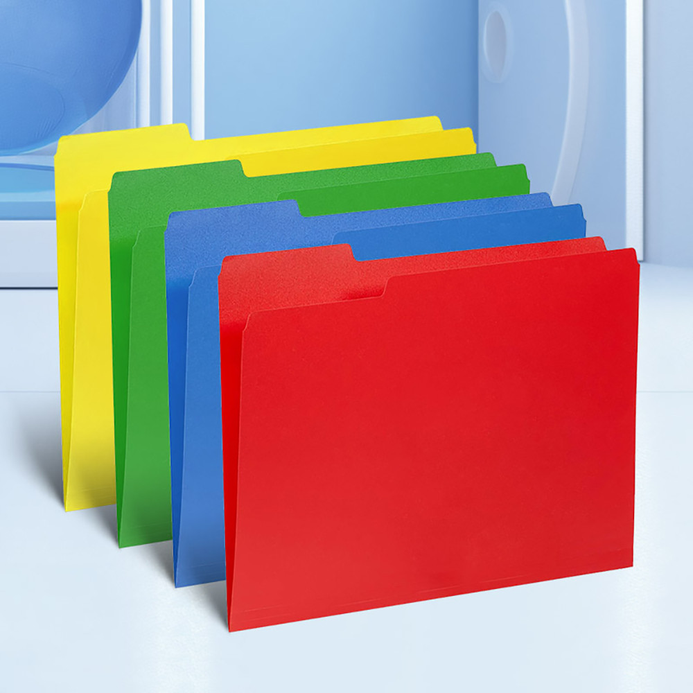 

5 Manila Folder A4 Office Data Classification Storage Folder Office Data Storage Color Portable Classification Storage
