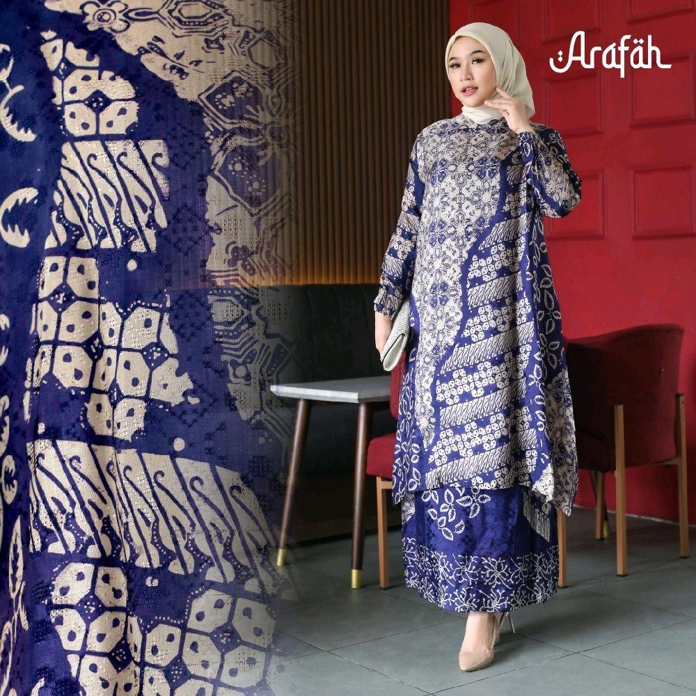 Set Batik Sutra Mewah High Quality (EKSCLUSIF) SET GAMIS BATIK BAHAN DOBBY SUTRA STELAN ROK BATIK SU