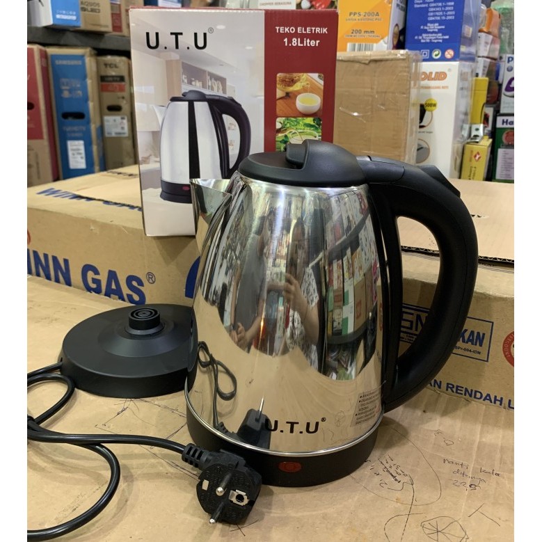 TEKO LISTRIK / KETTLE LISTRIK / TEKO ELEKTRIK UTU STAINLESS