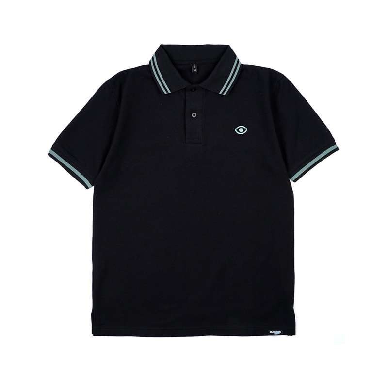 DAGADU Polo Shirt Black | Kaos Polo Lengan Pendek Hitam