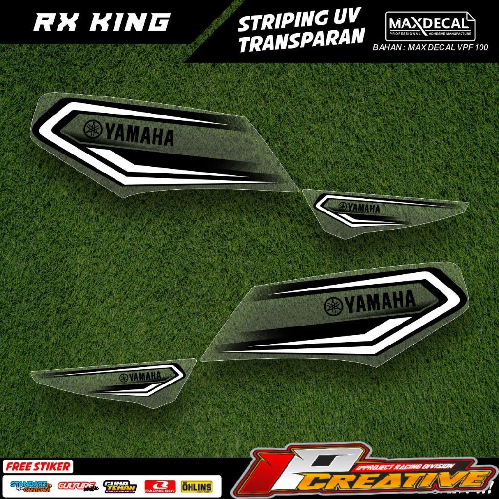 striping rx king transparan variasi original custome minimalis 2003 hitam full body airbrush rx-4