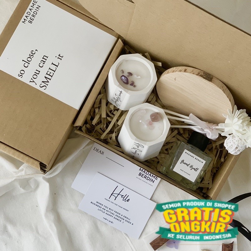 

Hampers Lilin Aromaterapi Crystal Healing Stone | Hampers Upang Tahun | Birthday Gift Kado Ulangtahun Wisuda | Hampers Wedding | Kado Ulangtahun Sahabat | Paket Lilin Aromaterapi | Hampers christmas Kado Natal Tahun Baru Giftset Natal/ keluarga oleh oleh