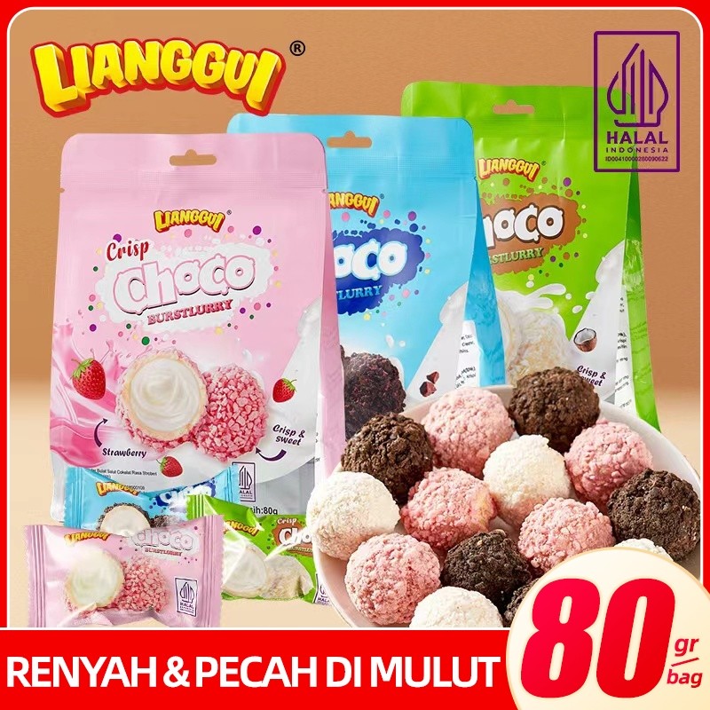 

[HALAL] LIANGGUI Crisp CHOCO COCONUT/ STRAWBERRY/ CHOCO & MILK BURSTLURRY CRISPY & SWEET Wafer Bulat Salut Chocolate Cones Cones Chocolates Flavour Wafer Roll Ice Cream Ice Cones Wafer OATMEAL Oatmeal Crispy Taste Original & Chocolate flavour Kue Lebaran