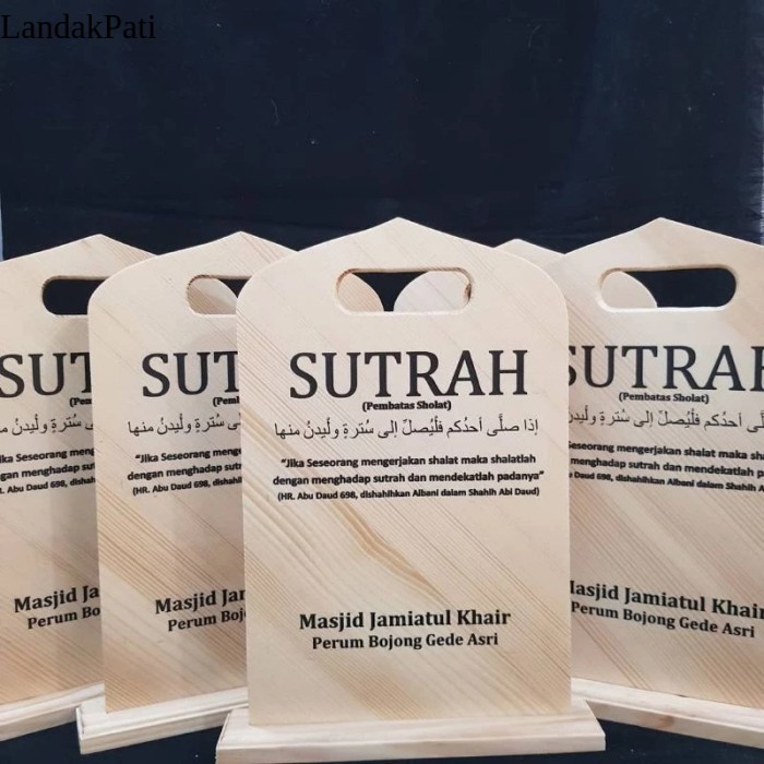 

sutrah pembatas shaf sholat bahan kayu jati belanda lebar 18cm tinggi 30cm Termurah