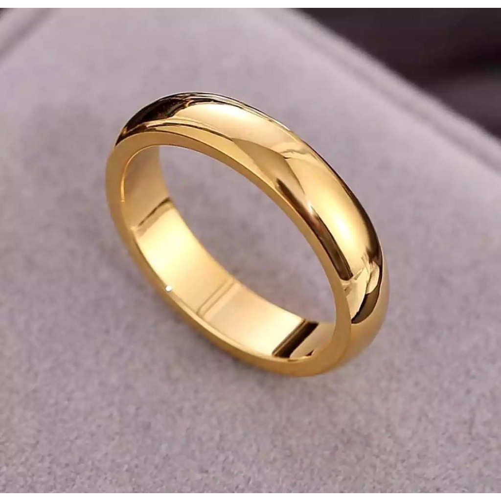 Cincin Titanium Emas Anti Luntur Anti Karat