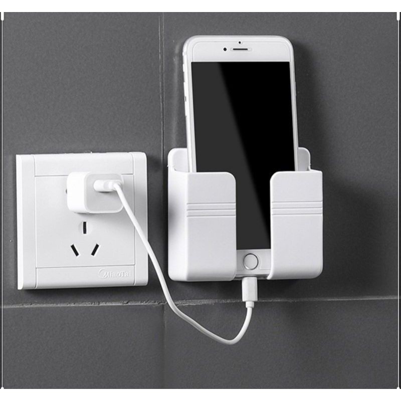 RAK gantung HP dinding rak gantung remot tempel holder charger hp Rak charger HP gantung