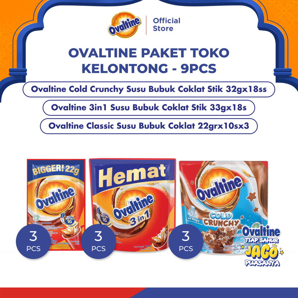 

Ovaltine Paket Toko Kelontong - 9pcs
