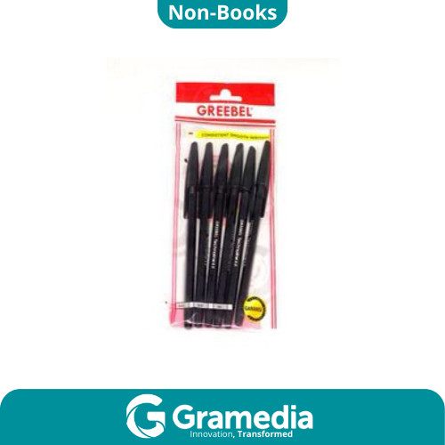 

[Gramedia Cijantung] Greebel Ballpen Technoline 0.5 Black (6 Pcs/Set) Crd 207979256