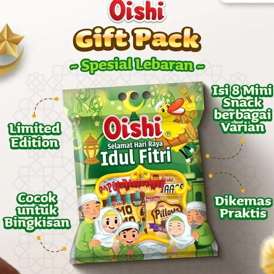 

OISHI SNACK EDISI IDUL FITRI HAMPERS LEBARAN - Gift Pack Idul Fitri Snack