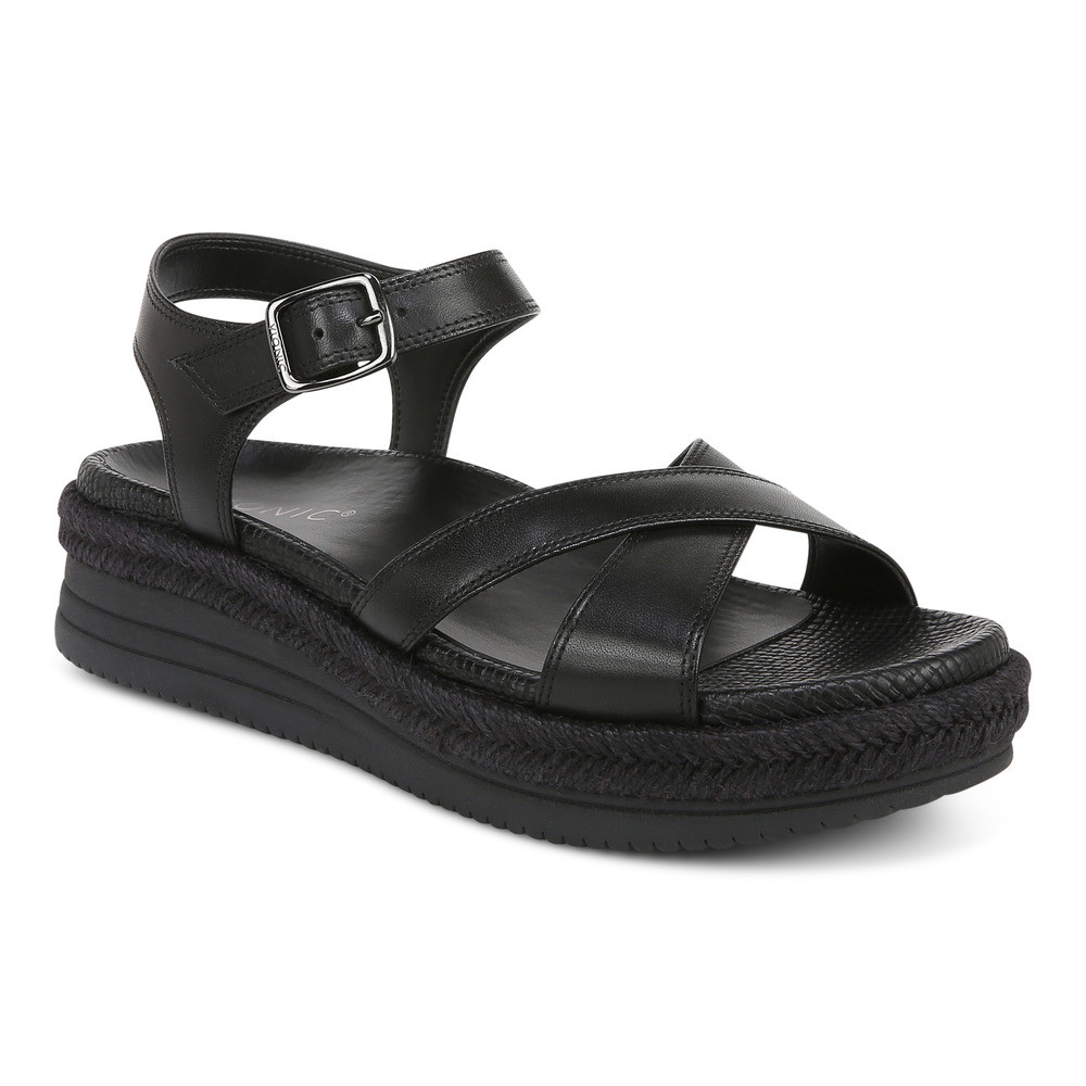 Vionic Mar Black Sandal Wanita