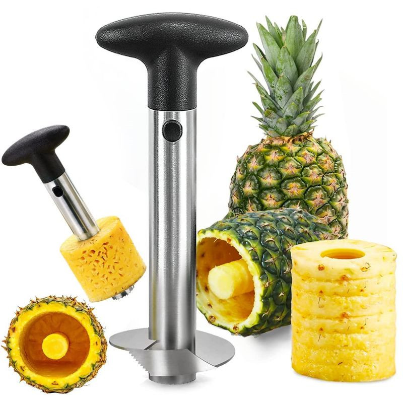 Pineapple Cutter Stainless Steel Pineapple Slicer Pineapple Extractor Peeler Core Separator Spiral R