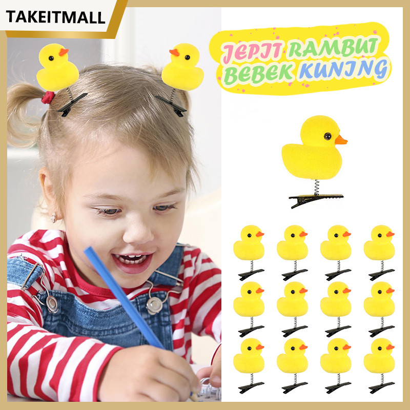 Jepitan Rambut Anak Bentuk Bebek Lucu Jepitan Rambut Anak-anak Yang Lucu Aksesoris Rambut Jepitan Ra
