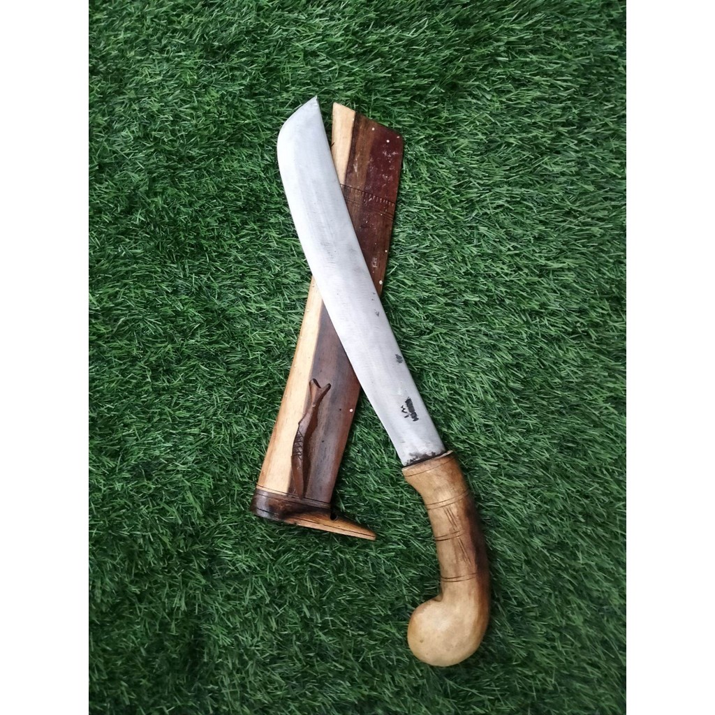 golok tebas bambu dan kayu GARUT