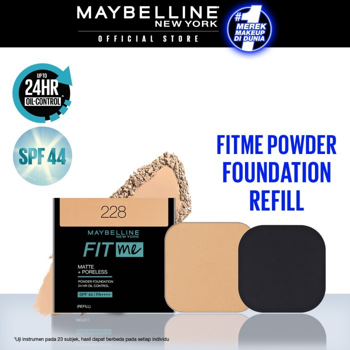 Maybelline Fit Me 24HR Oil Control Powder Foundation Refill - 228