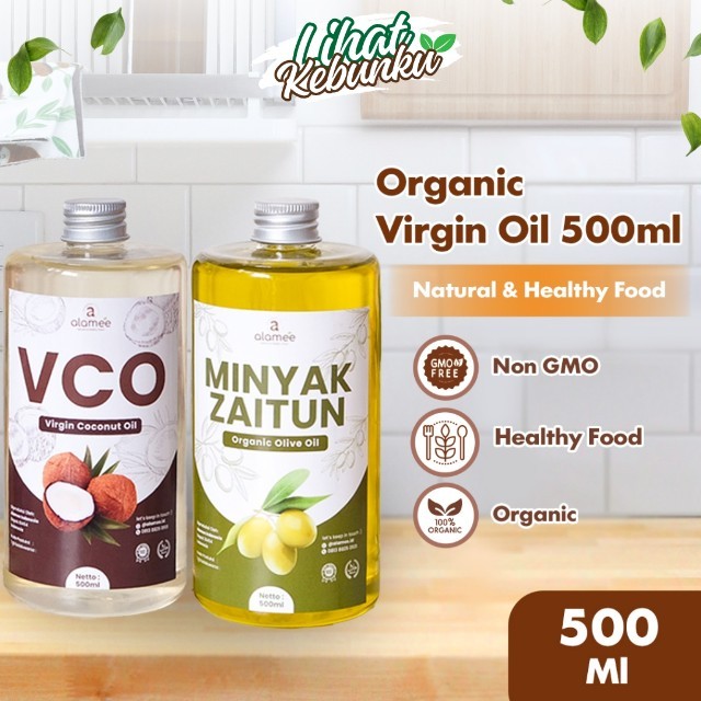 

ALAMEE Virgin Coconut Oil Minyak Zaitun Kelapa Murni Extra VCO Dapat Di minum Di masak Organik 500ml LIHAT KEBUNKU