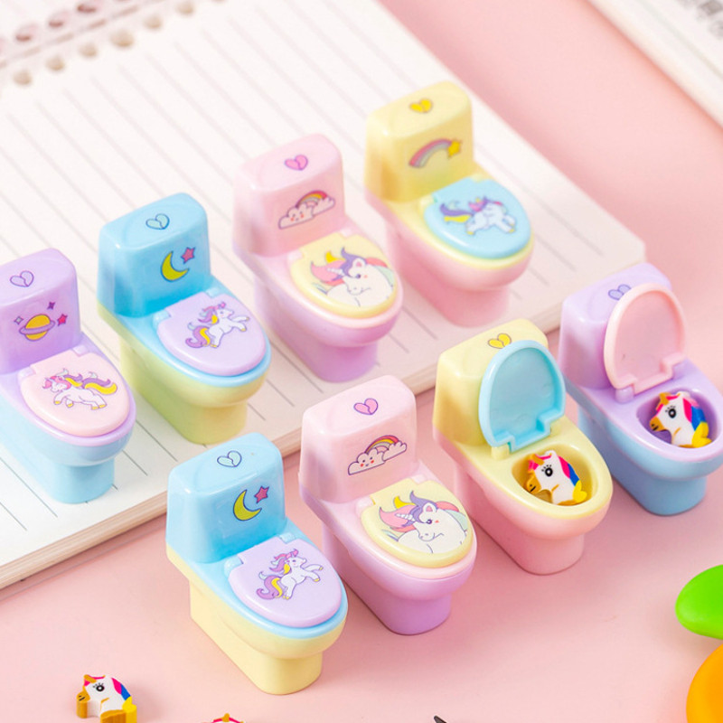 

Creative Toilet Roller with Eraser Pencil Sharpener Pencil Sharpener Student School Supplies Children Gift