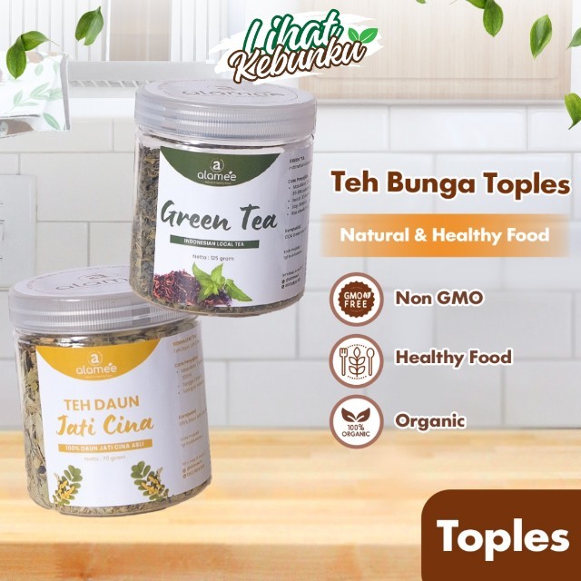 

ALAMEE Teh Hijau Green Tea Bunga Chamomile Telang Flower Mawar Melati Lavender Peppermint Earl Grey LIHAT KEBUNKU