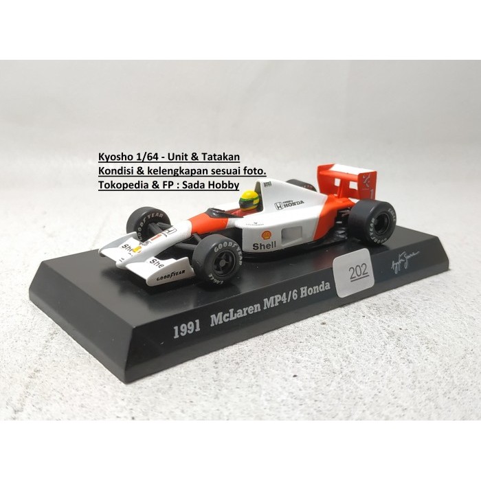 Kyosho 1/64 McLaren MP4/6 Honda Ayrton Senna Edition 1991 GP Championship