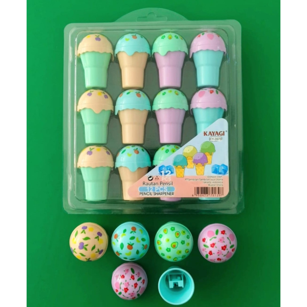 

Rautan / Serutan ICE CREAM CONE KY-397BL (12pc)
