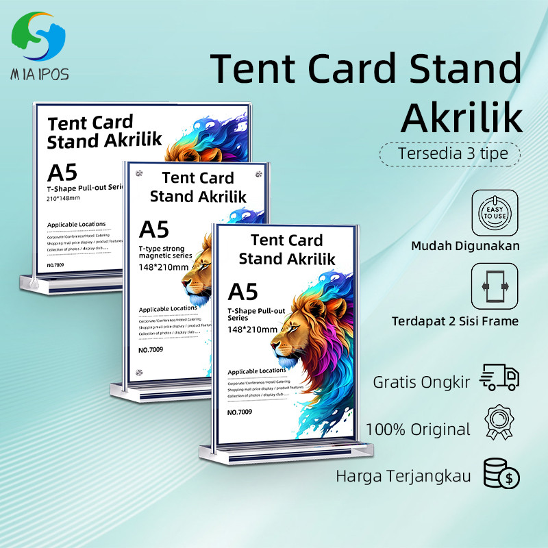 

(COD)Tempat Brosur MagneticA5 2mm / Akrilik Tent Card Portrait / Acrylic Qris Barcode - Tipe L