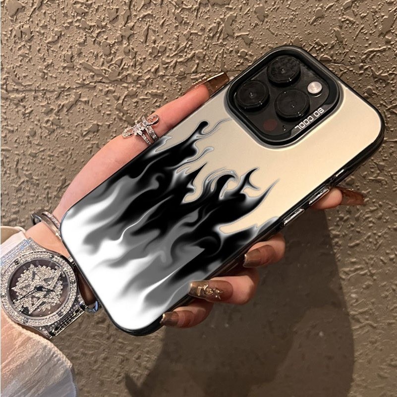 Promo Terbaru Api Hitam Rasa Lanjutan Pembakaran Case Iphone Seri Kompatibel Untuk Iphone 11 12 13
