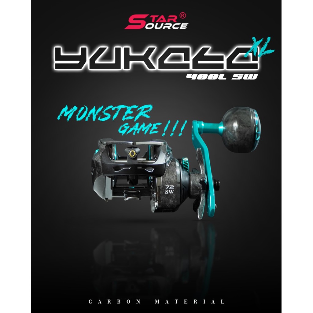 Reel BC (Baitcasting) Starsource Yukata Big Game 400 XL + FREE HANDLE