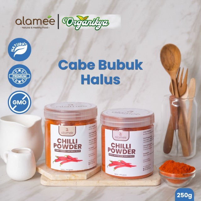 

Bumbu Cabe Cabai Bubuk Kering Halus Pedas Chilli Powder Chili Cabai Rempah Murni Asli Dapur Organik organikya