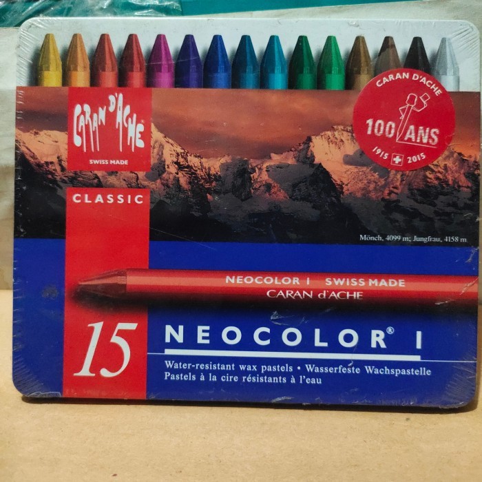

[NEW COLLECTION] krayon carandache neocolor classic 15 / pcs 15 warna