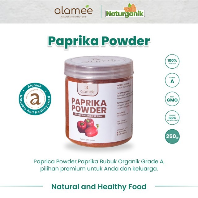 

ALAMEE Paprika Powder Ground Bumbu Dapur Instan Bubuk Organik Murni Asli Seasoning Naturganik