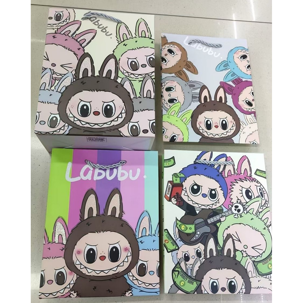 

Paper Bag Gift Cute / Paperbag Hadiah Motif Labubu Premium 18 x 23 x 10cm - BC0544