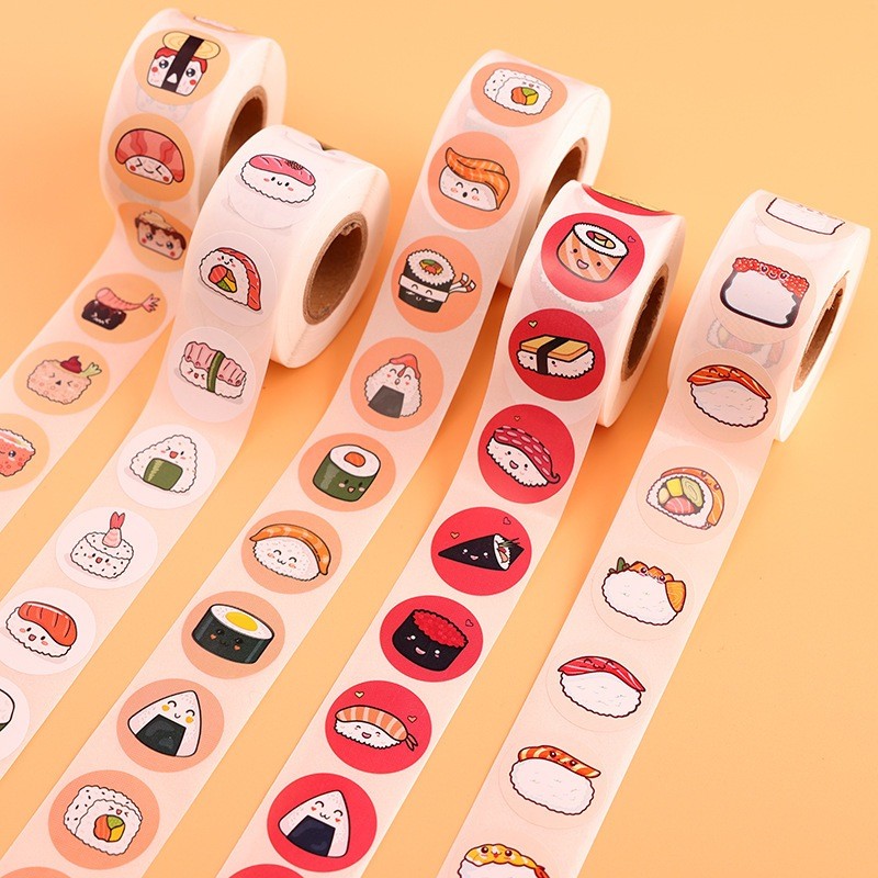 

1000Buah Stiker Sushi Japanese Food / Makanan Jepang Lucu Anti Air Untuk Dekorasi Notebook Sepeda Skateboard Handphone DIY