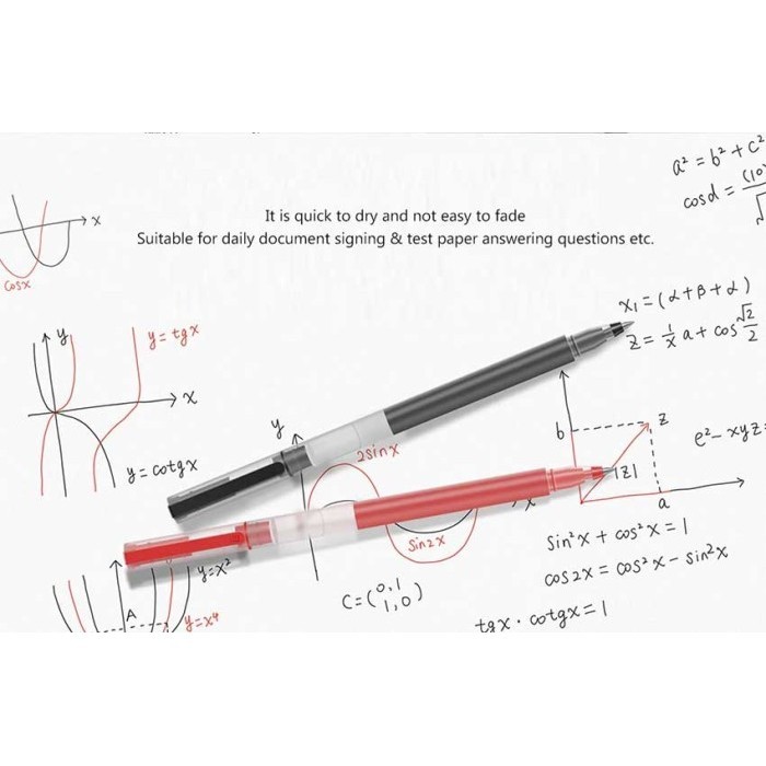 

Xiaomi Mi Jumbo Gel Ink Pen Pulpen Gel 0.5mm - RED 1 PACK