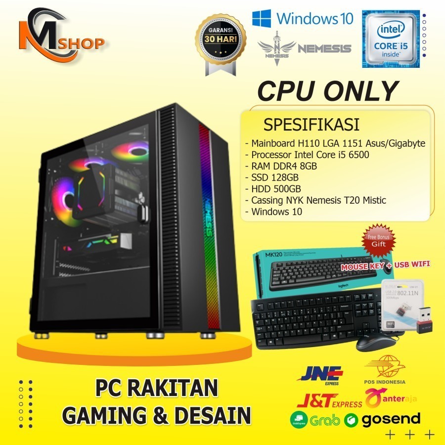 FLASH SALE PC Rakitan Core i5 / CPU Core i5 Skylake Komputer Rakitan Gaming Siap Pakai