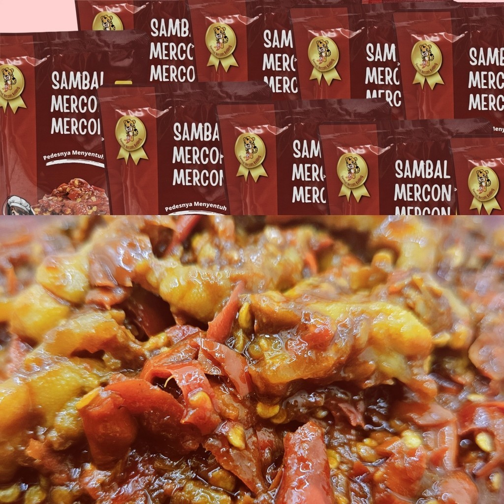 

120gr Sambal CEKER Mercon Rasa Pedas lauk instan Sambel Pedes cabe RAWIT LANSUNG EAT