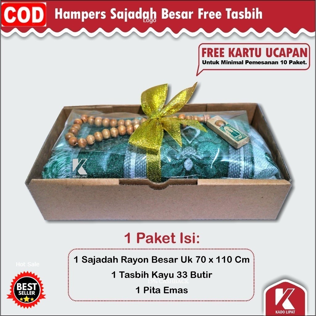 Sajadah Turki Ukuran Besar Dewasa Sajadah +Tasbih &Pita Souvenir Pernikahan / Tahlil