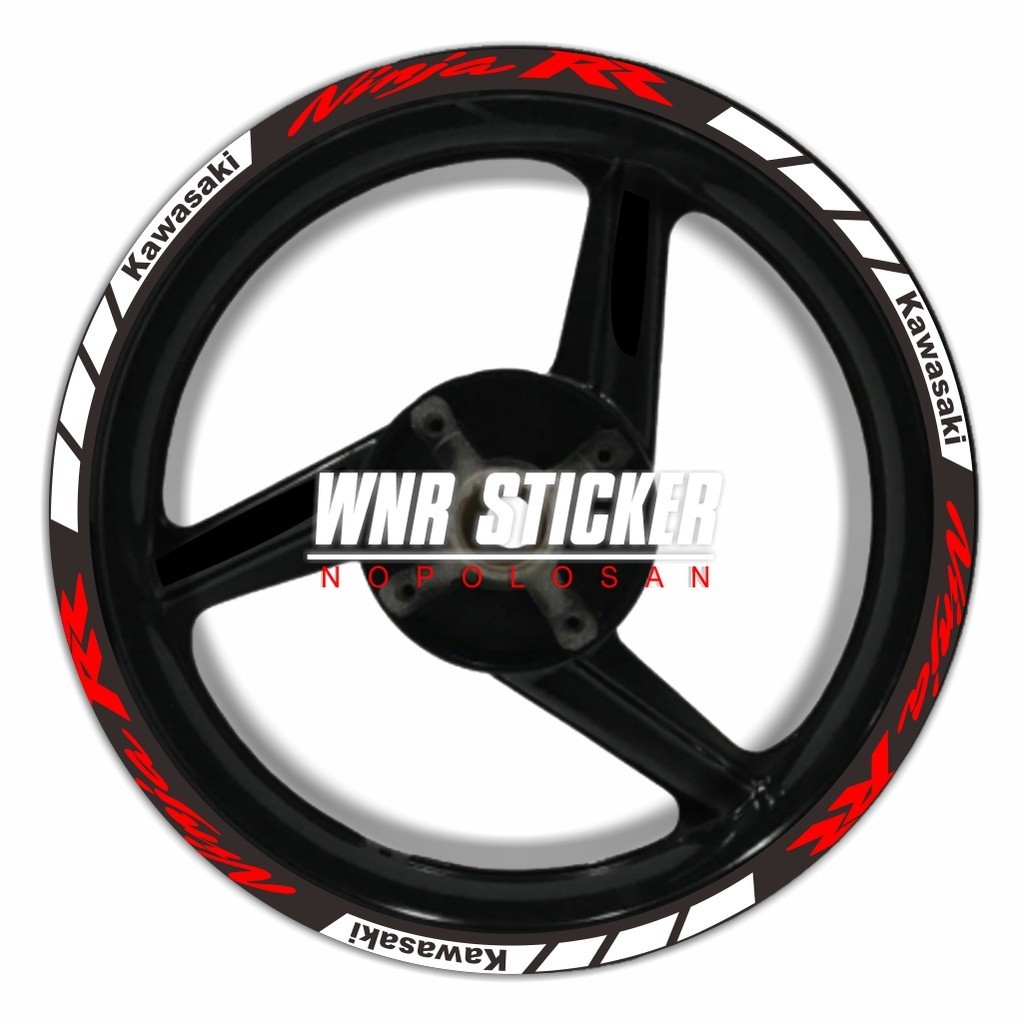 Sticker velg Kawasaki Ninja 150 rr/krr fullset