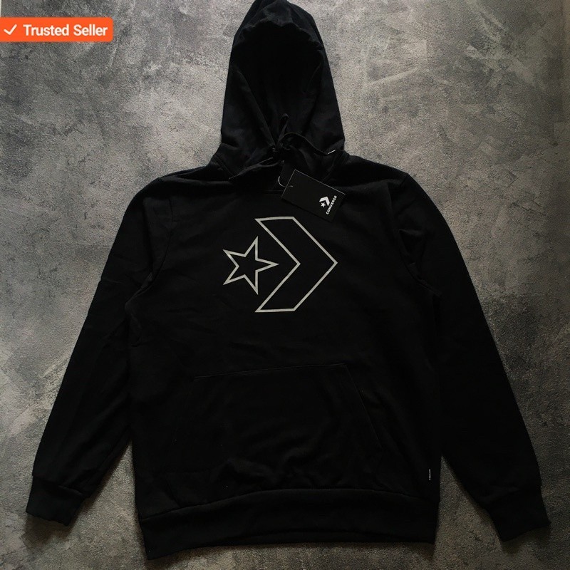 Hoodie black jaket Converse all star mountain club nouva big logo polos pria distro oversize kekinia